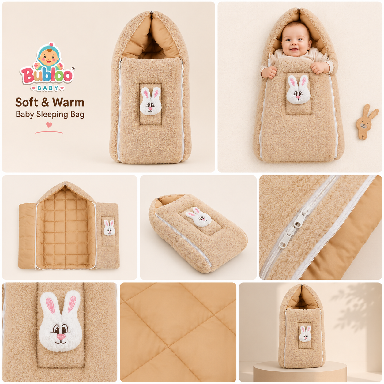 🧸 Bubloo CozyNest - Baby Sleeping Bag